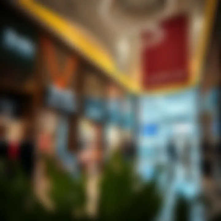 Unique retail shops featuring various styles and products