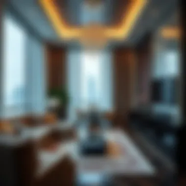 Interior Elegance in Obaidullah Building Luxurious interior design of a residential unit in Obaidullah Building