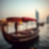 Traditional Abra boat on Dubai Creek