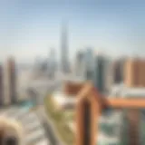 Stunning skyline view of Dubai with one-bedroom apartments