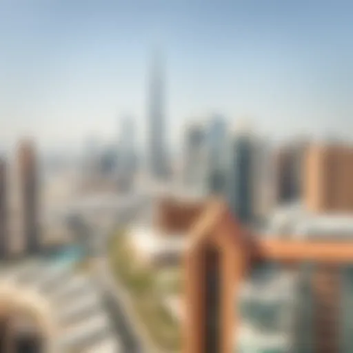 Stunning skyline view of Dubai with one-bedroom apartments