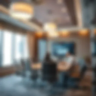 Business meeting in a conference room at the Opal Business Center demonstrating professional environment