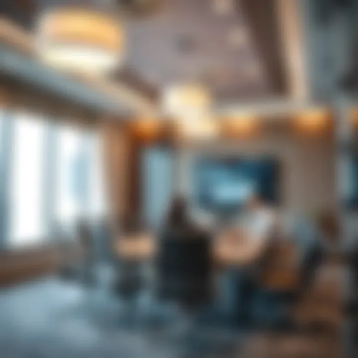 Business meeting in a conference room at the Opal Business Center demonstrating professional environment