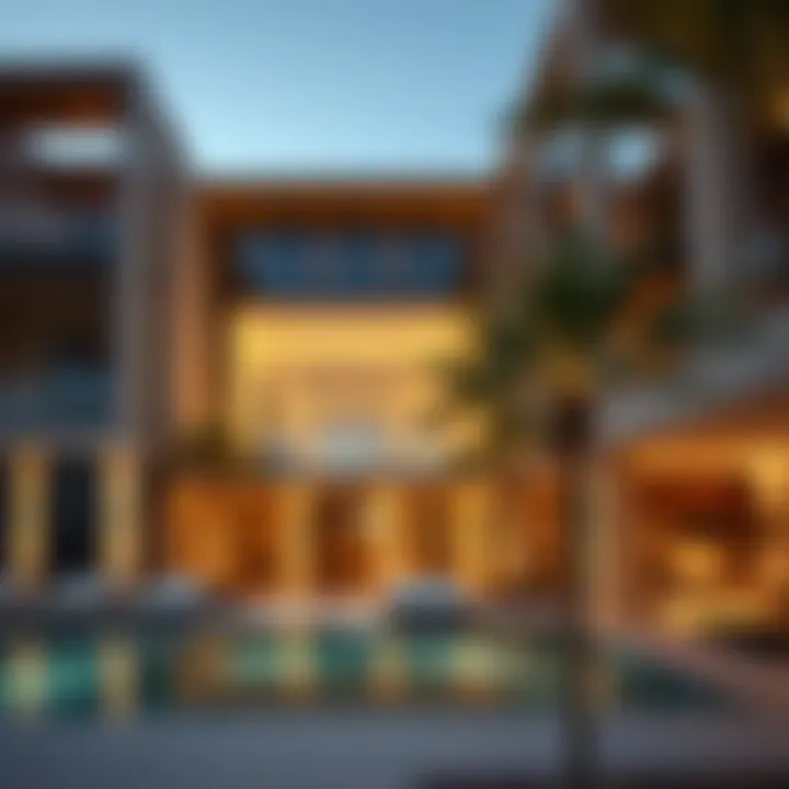 Modern Architectural Brilliance of قاعه الخبيصي Exterior view of قاعه الخبيصي showcasing modern architectural elements