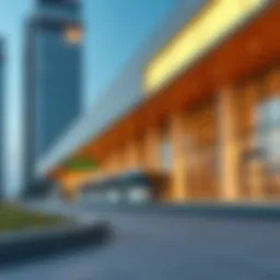 Rashidiya Metro Station exterior showcasing modern architecture