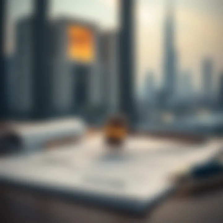 Visual representation of legal documents related to property investment