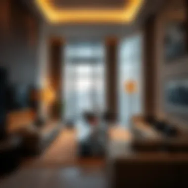 Modern apartment interior representing luxury living spaces