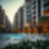 Modern apartment exterior in Shurooq Mirdif