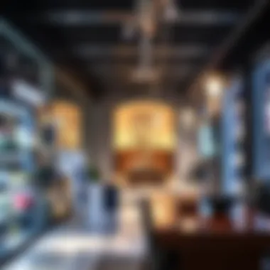 Capturing the inviting interior of a retail shop. Inside view of a retail shop in Al Quoz 4