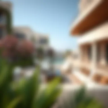 Elegant outdoor space of a royal lounge residence