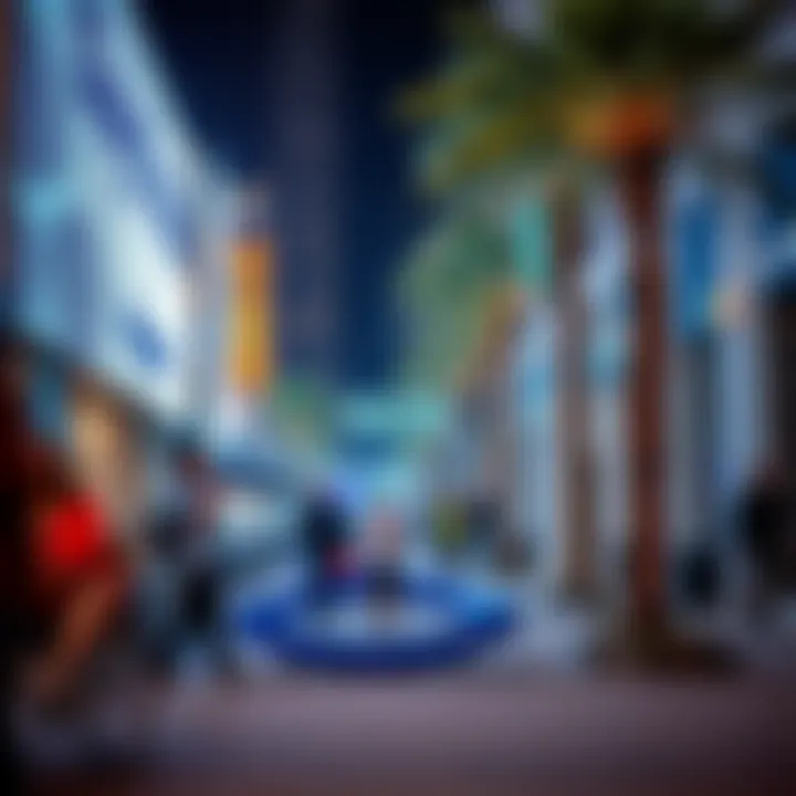 People enjoying leisure activities within Saya City Walk