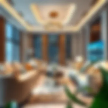 Luxurious interior space of Sheikh Suroor Building highlighting upscale amenities