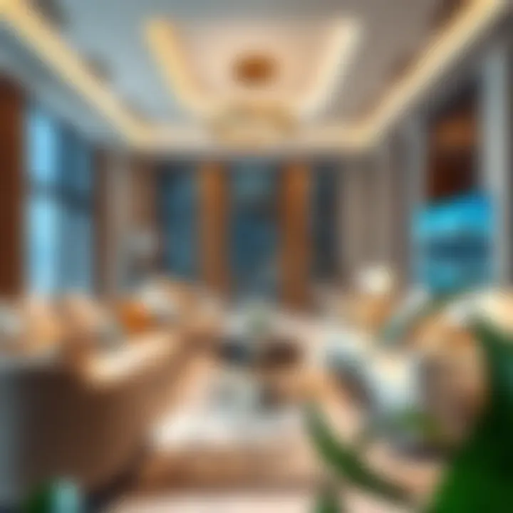 Luxurious interior space of Sheikh Suroor Building highlighting upscale amenities