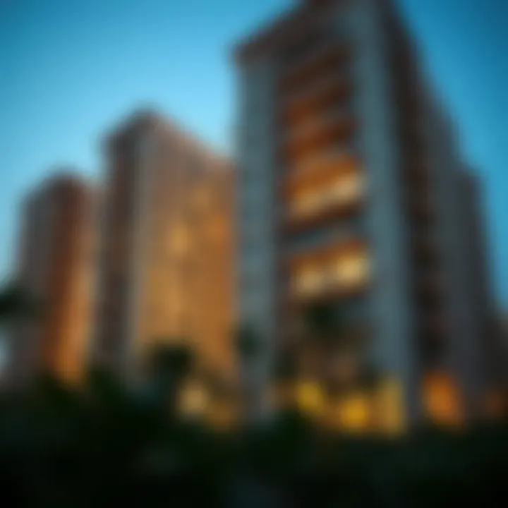 Residential buildings in TECOM, emphasizing lifestyle and community