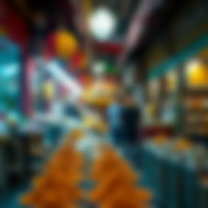 The Aroma of Spices in Alsouq Vibrant stalls filled with spices