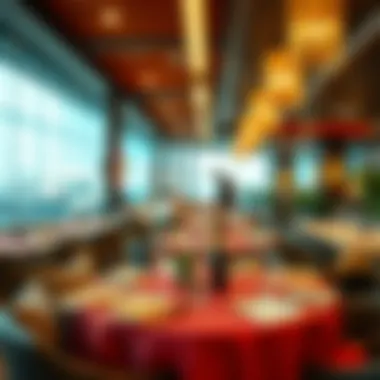 Lively restaurant ambiance featuring diverse culinary offerings