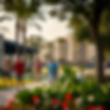 Lush parks and family-friendly amenities in a Dubai neighbourhood