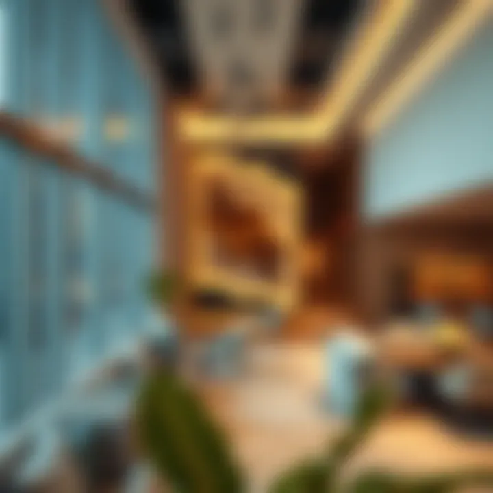 Luxurious interior spaces within the Iris Tower highlighting modern design