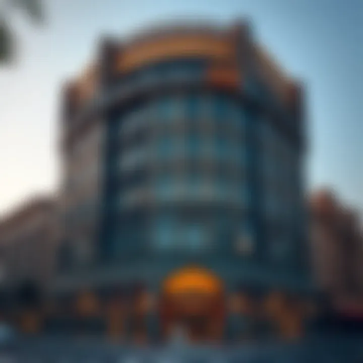 Stunning facade of the Juma Al Majid Building showcasing intricate designs