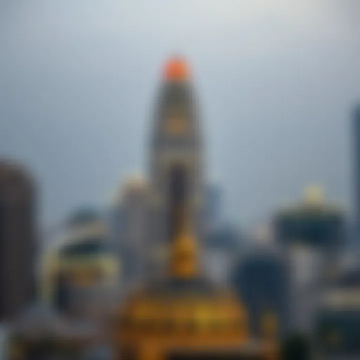 Panoramic view of Deira with the Juma Al Majid Building as a focal point