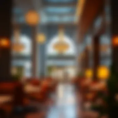 Cozy dining spot within Dubai Mall featuring an inviting atmosphere