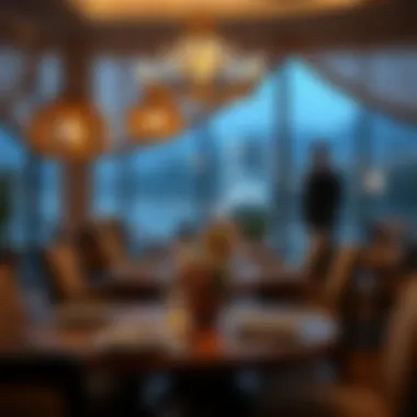 Elegant dining setup at نيكي بيتش