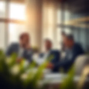 Investors Analyzing Real Estate Market Trends Investors analyzing real estate market trends