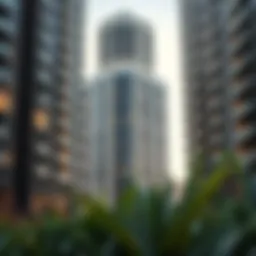 Modern condominium architecture in Dubai