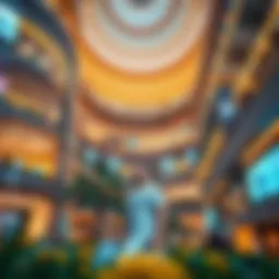 Stunning architectural design of a Dubai shopping mall