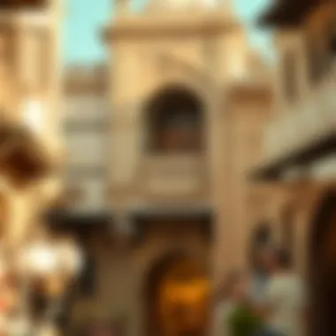 Architectural details of traditional souk buildings