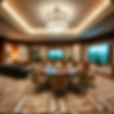 Business Facilities at Two Seasons Hotel Elegant conference room setup highlighting business amenities