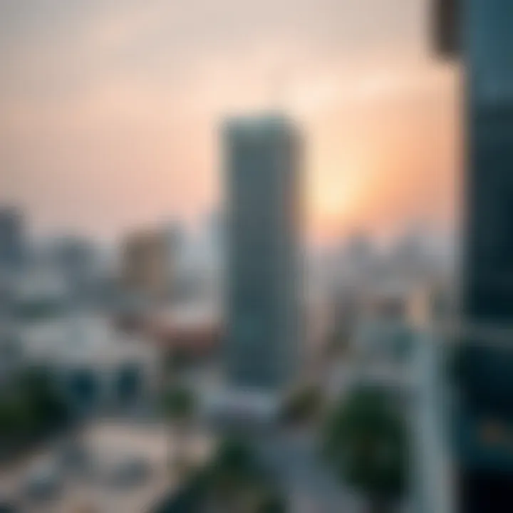 Panoramic view of Al Jafiliya neighborhood