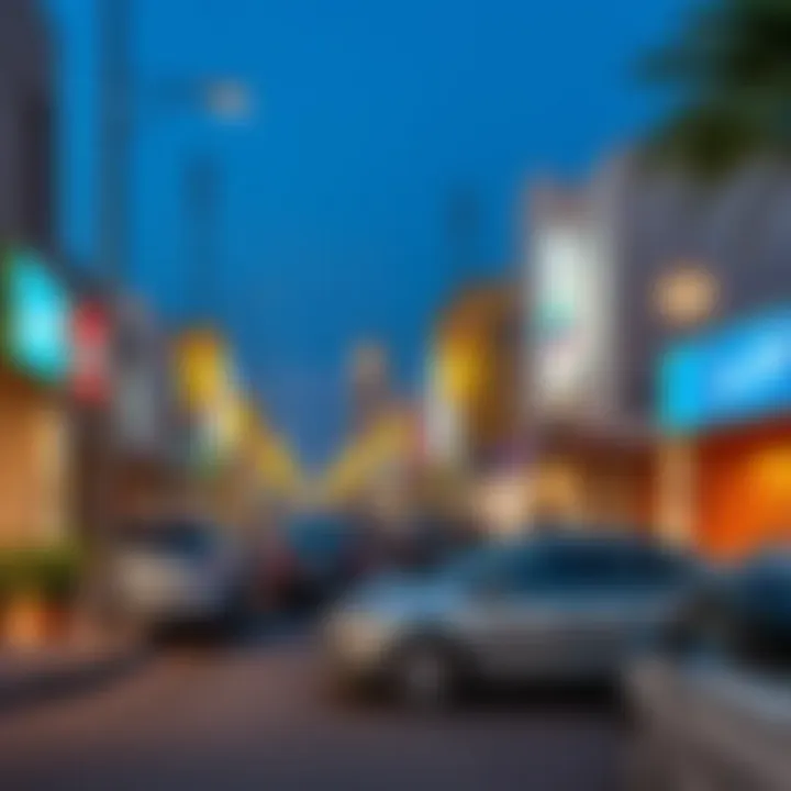 Vibrant street life in Umm Suqeim