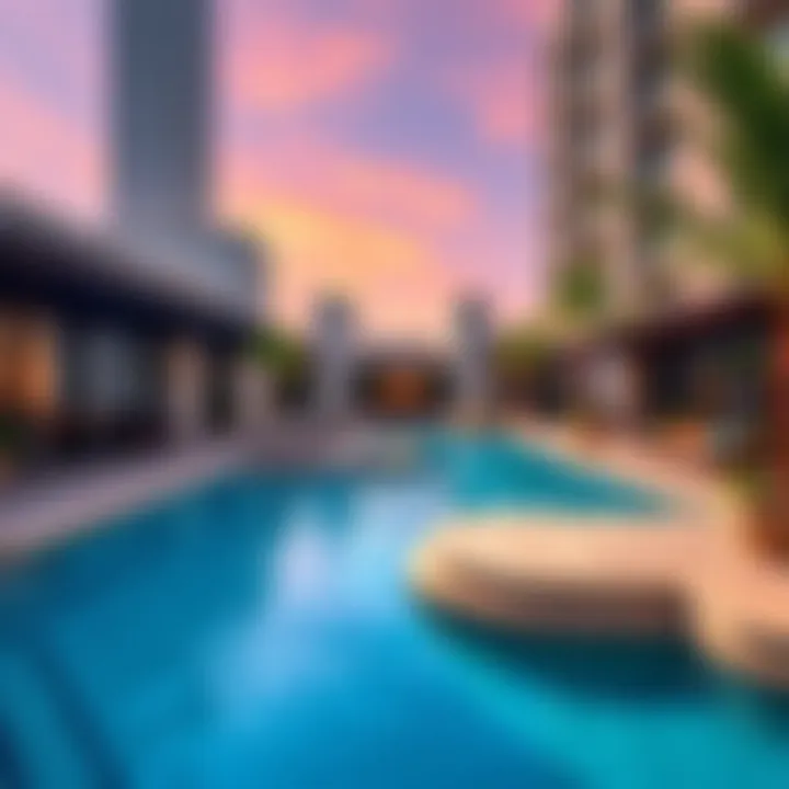 The vibrant community amenities available at Vida JLT