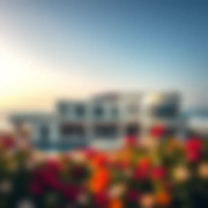 Breathtaking view of a luxurious villa by the beach in Dubai