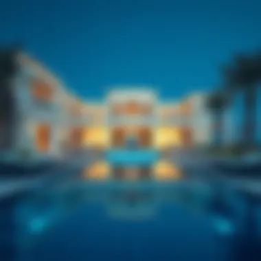 Elegant architectural design of a villa with coastal ambiance