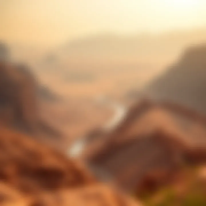 Stunning landscape view of Wadi Al Shab showcasing natural beauty