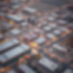 Aerial view of Al Quoz highlighting industrial spaces