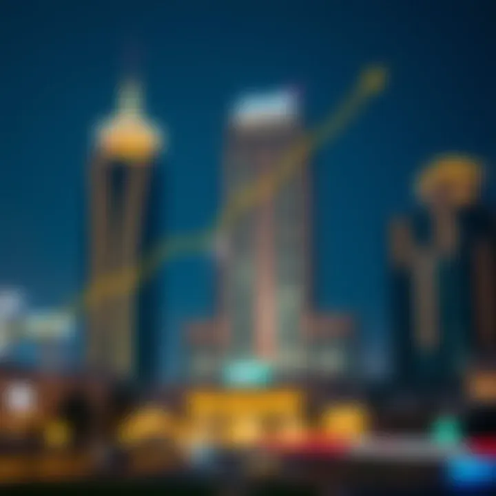 Real estate growth chart influenced by Al-Musharraf Mall