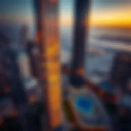 Aerial view of Fifty One Tower showcasing its modern architecture