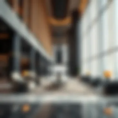 Interior design featuring the lobby and reception area of Fifty One Tower