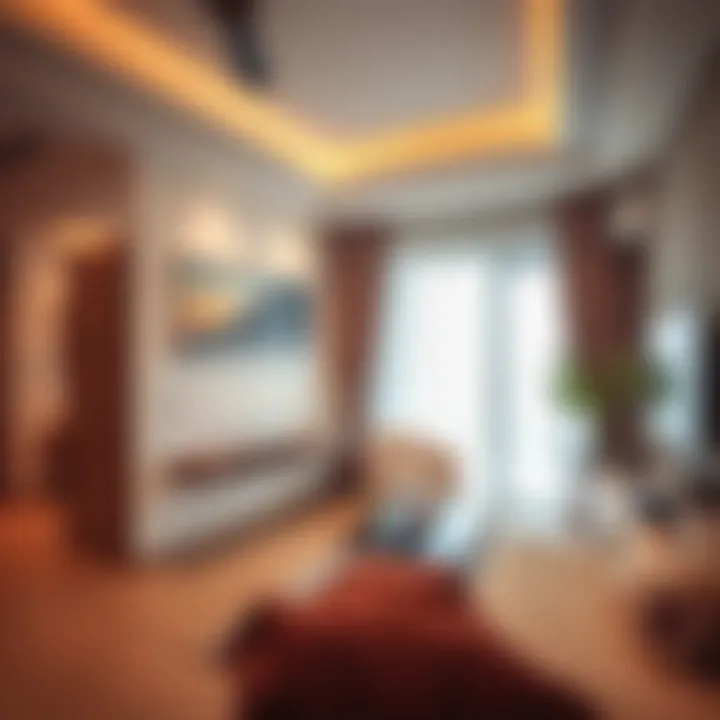 Interior of an affordable one-bedroom apartment showcasing design and space