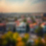 Aerial view of Ghoroob Mirdif neighborhood showcasing its architecture