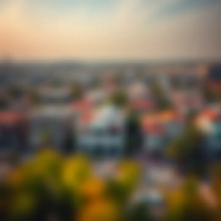 Aerial view of Ghoroob Mirdif neighborhood showcasing its architecture