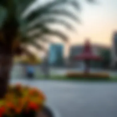 Community park and recreational area within Ghoroob Square