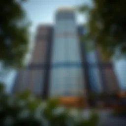 Exterior view of Grosvenor Business Tower showcasing its modern architecture