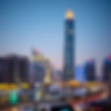 Business Bay skyline featuring Grosvenor Tower