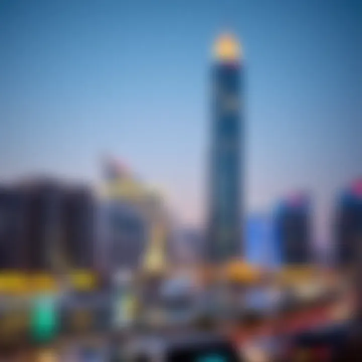 Business Bay skyline featuring Grosvenor Tower