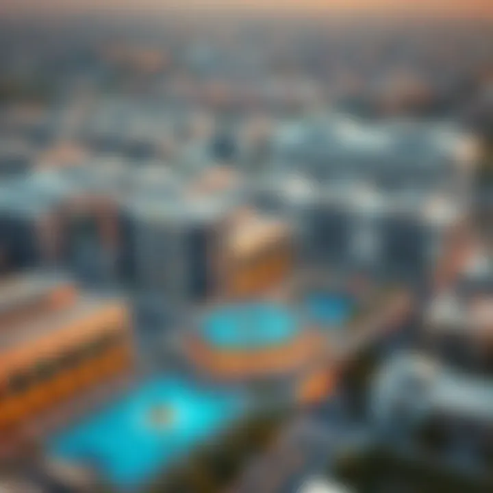 Surroundings of Home Centre Hamdan Aerial view highlighting the surroundings of Home Centre