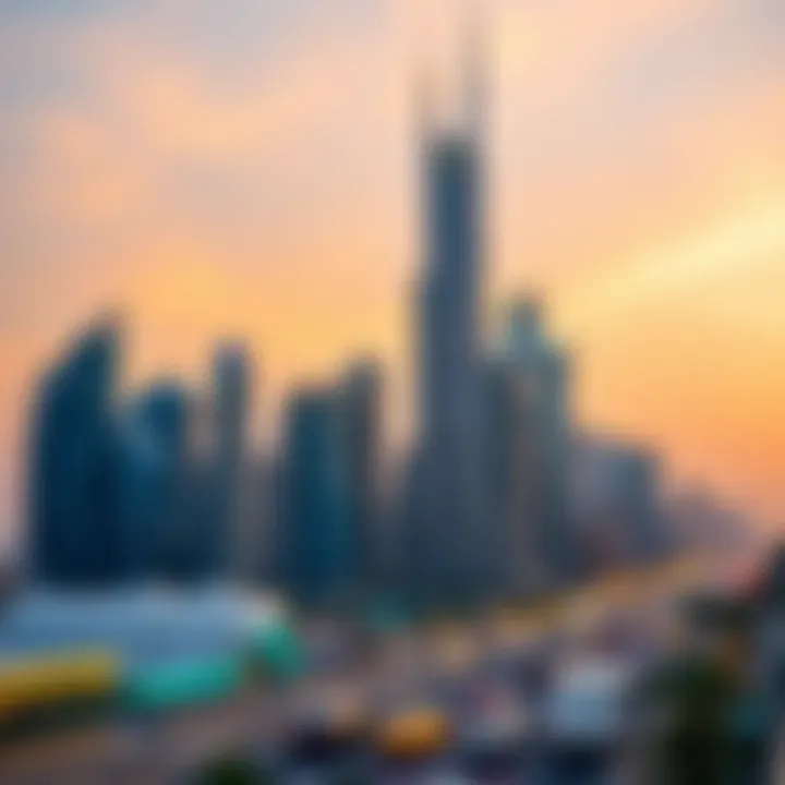 Dubai Skyline A visual representation of Dubai's vibrant skyline